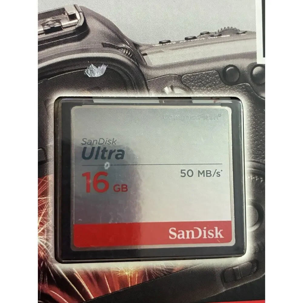 Sandisk Ultra CompactFlash Memory Card - 16 GB 50 MB/s (SDCFHS-016G-A46) NEW